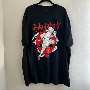 NWOT Naruto Shippuden Sasuke Black Graphic Tee 2XL